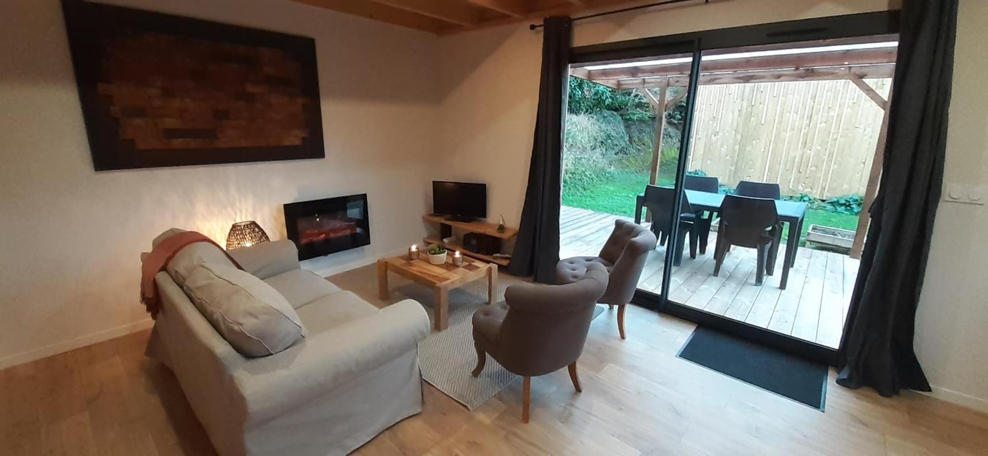 Chalets De Pont Cob Avec Spa Gouézec Eksteriør billede