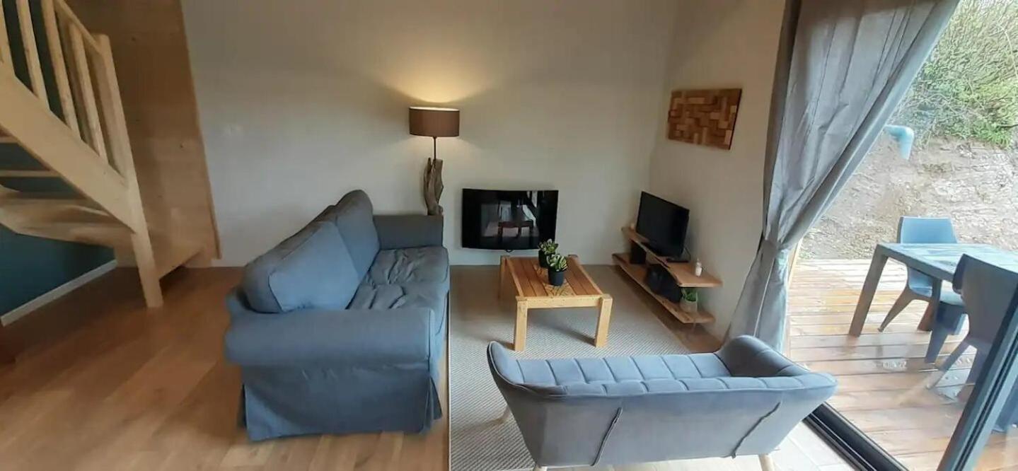 Chalets De Pont Cob Avec Spa Gouézec Eksteriør billede